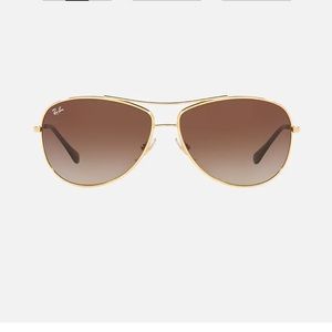 RAY BAN RB3293 aviator sunglasses. Gold frame brown lens glasses w/ case sunnies